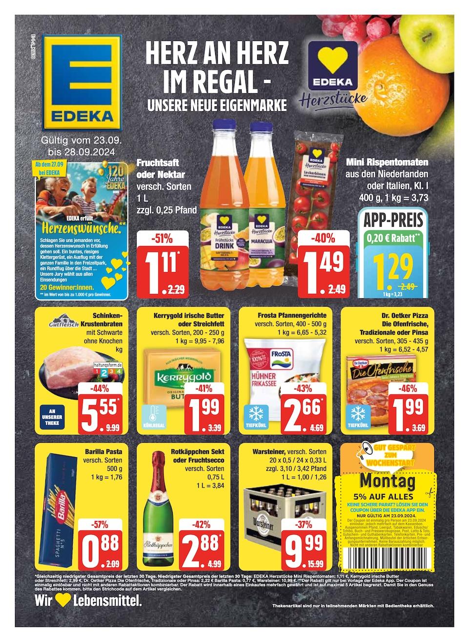 Edeka Prospekt ab Montag - Schleswig - Holstein Seite 1