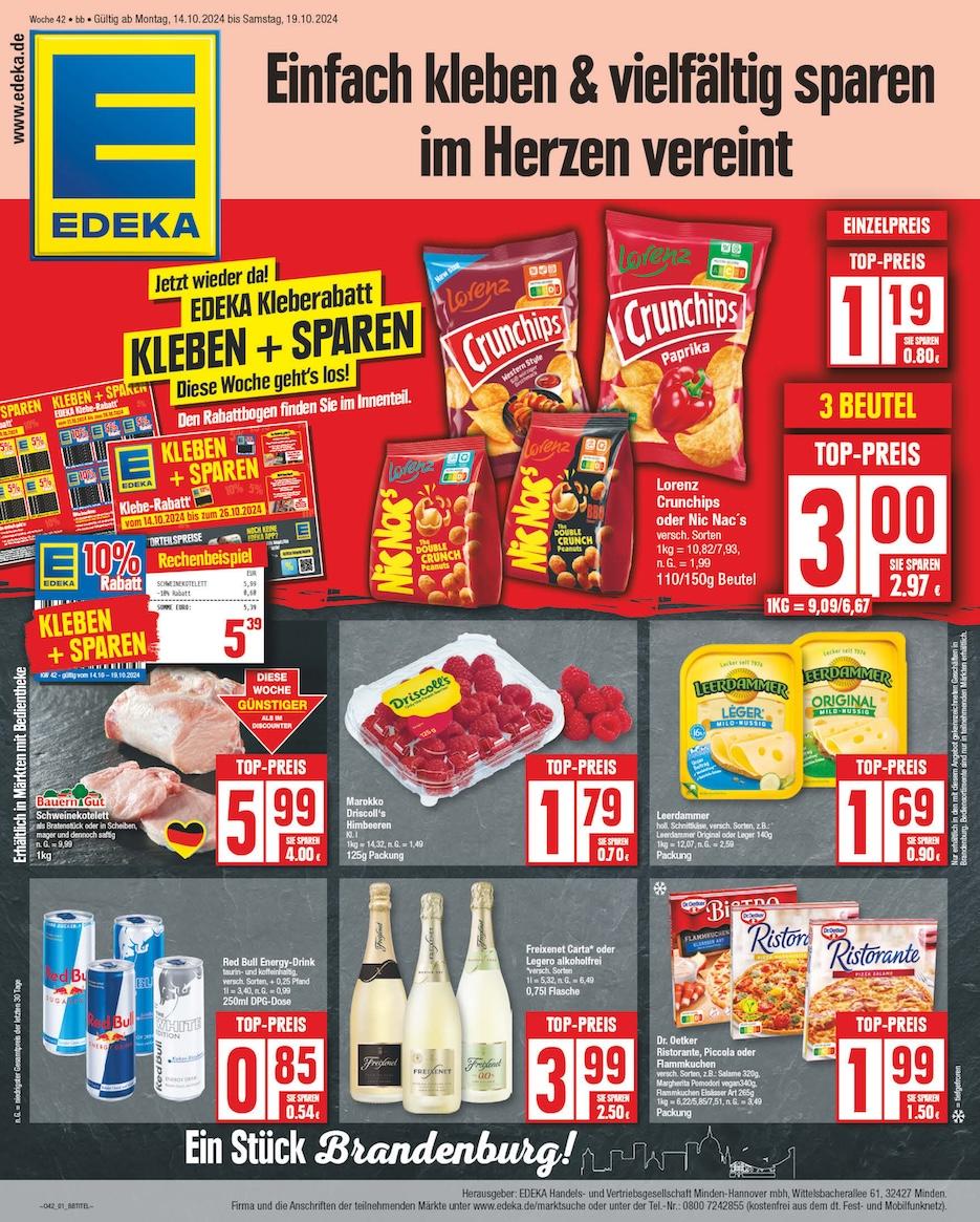 Edeka Prospekt ab Montag - Brandenburg Seite 1