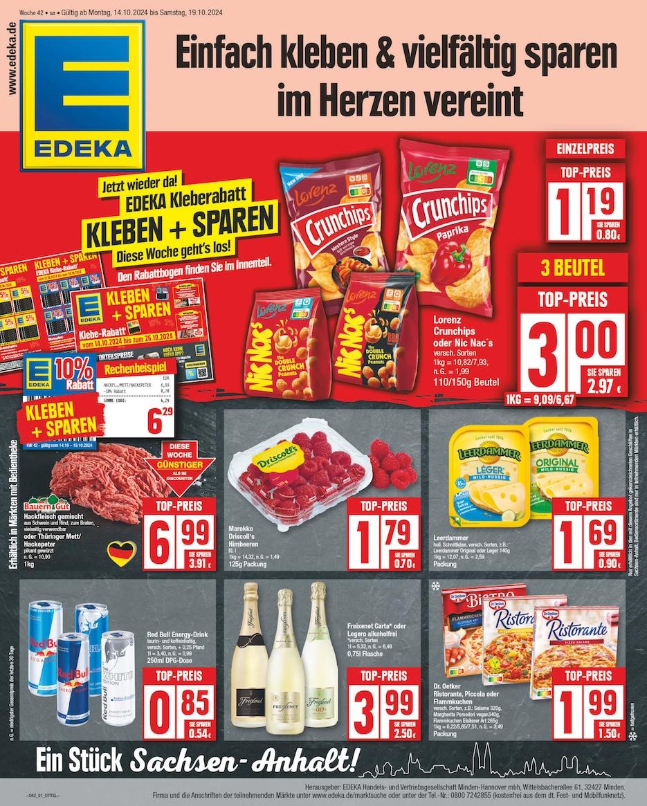 Edeka Prospekt ab Montag - Sachsen-Anhalt Seite 1