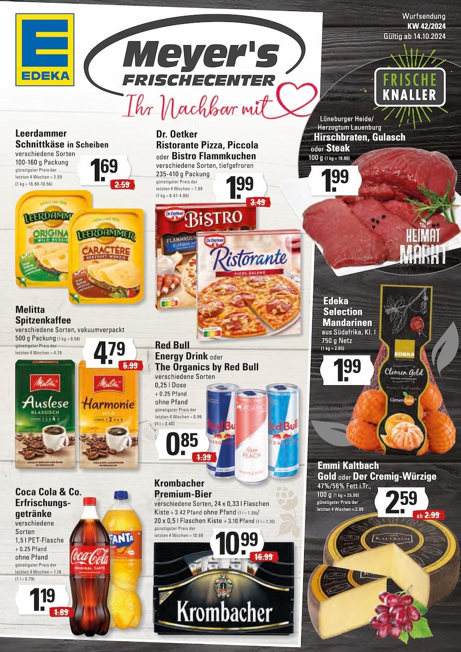 Edeka Prospekt ab Montag - Hamburg Seite 1