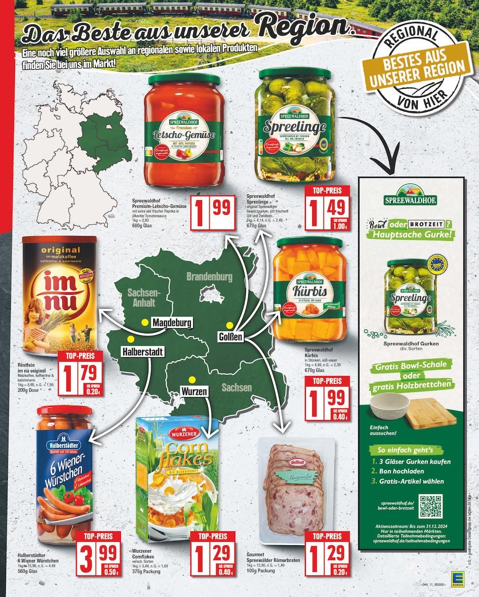 Edeka Prospekt ab Montag - Sachsen-Anhalt Seite 11