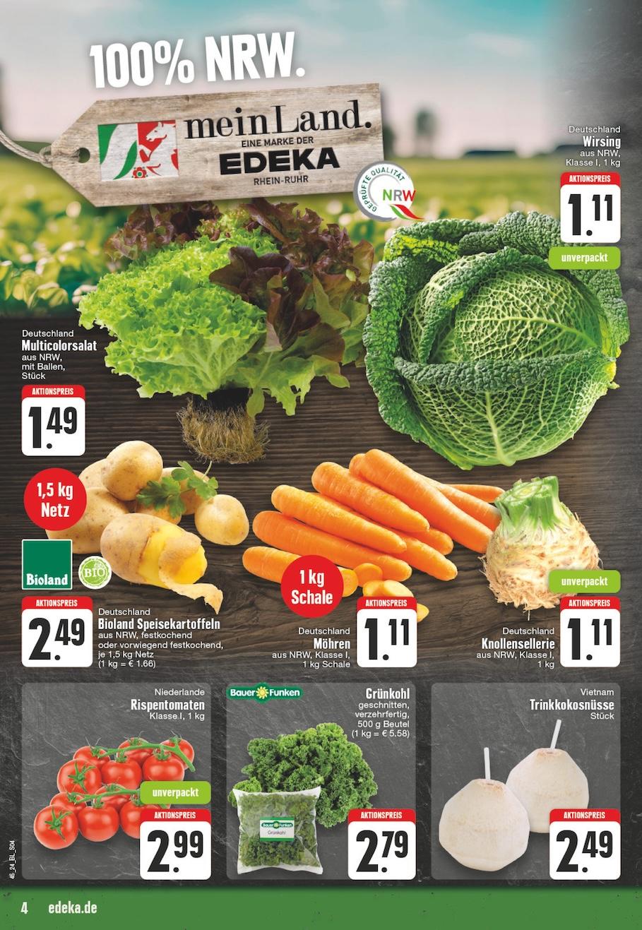 Edeka Prospekt ab Montag - Nordrhein - Westfalen Seite 4