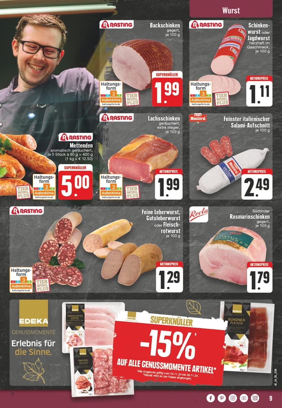 Edeka Prospekt ab Montag - Nordrhein - Westfalen Seite 9