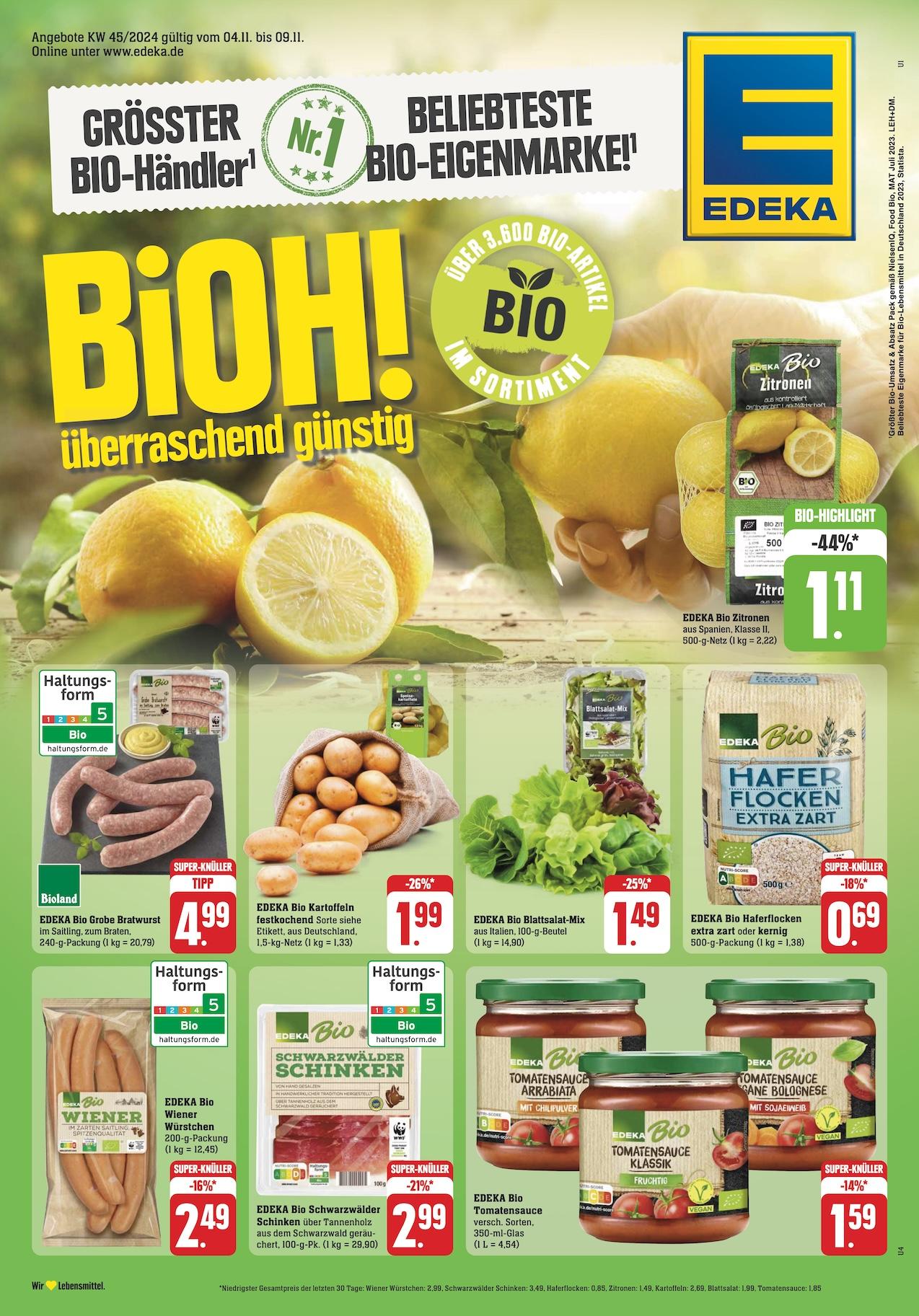 Edeka Prospekt ab Montag - Rheinland - Pfalz Seite 1