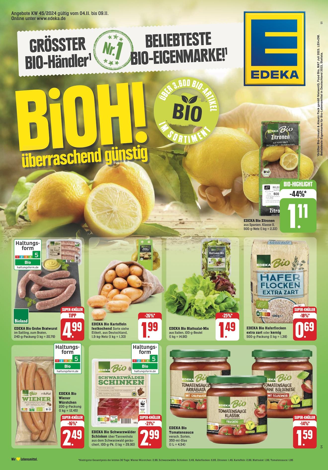 Edeka Prospekt ab Montag - Baden - Württemberg Seite 1