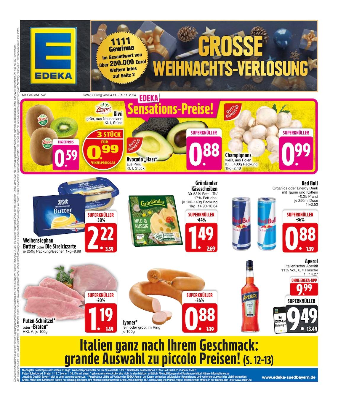Edeka Prospekt ab Montag - Bayern Süd Seite 1