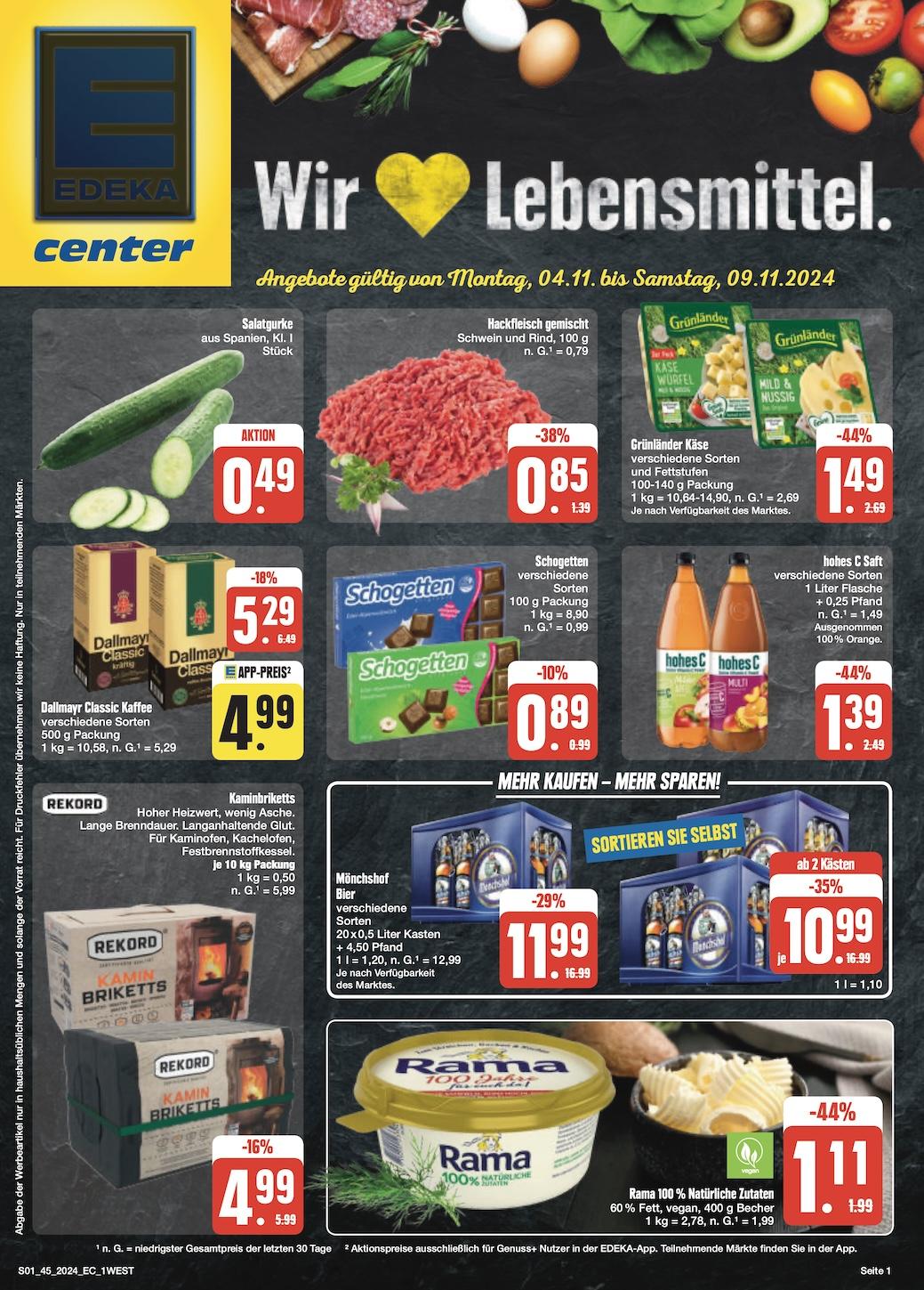 Edeka Prospekt ab Montag - Bayern Nord Seite 1