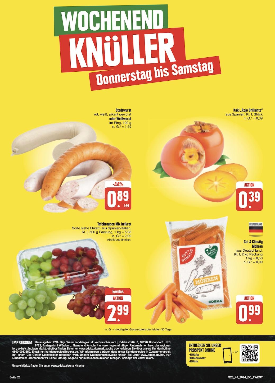 Edeka Prospekt ab Montag - Bayern Nord Seite 28