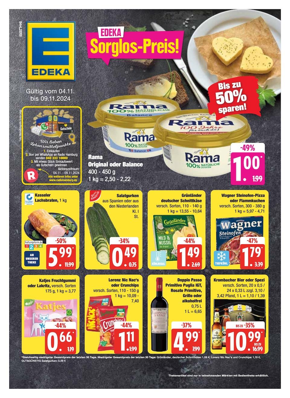Edeka Prospekt ab Montag - Schleswig - Holstein Seite 1