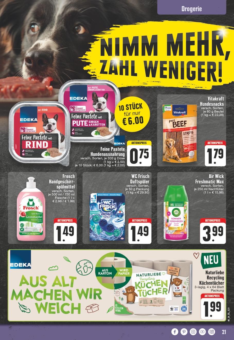 Edeka Prospekt ab Montag - Nordrhein - Westfalen Seite 21