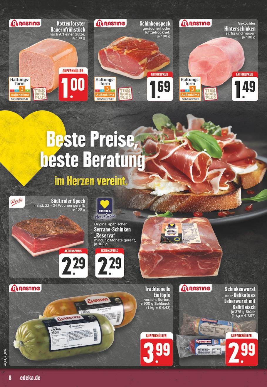 Edeka Prospekt ab Montag - Nordrhein - Westfalen Seite 8