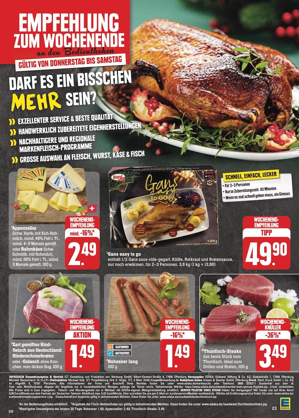 Edeka Prospekt ab Montag - Baden - Württemberg Seite 31
