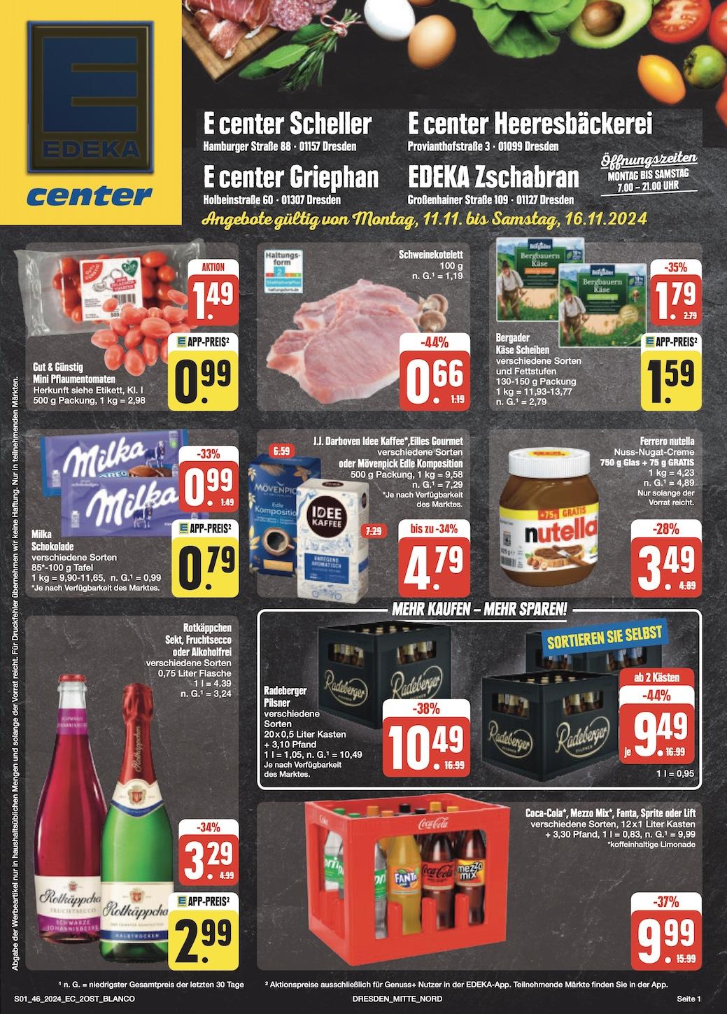 Edeka Prospekt ab Montag - Sachsen Seite 1