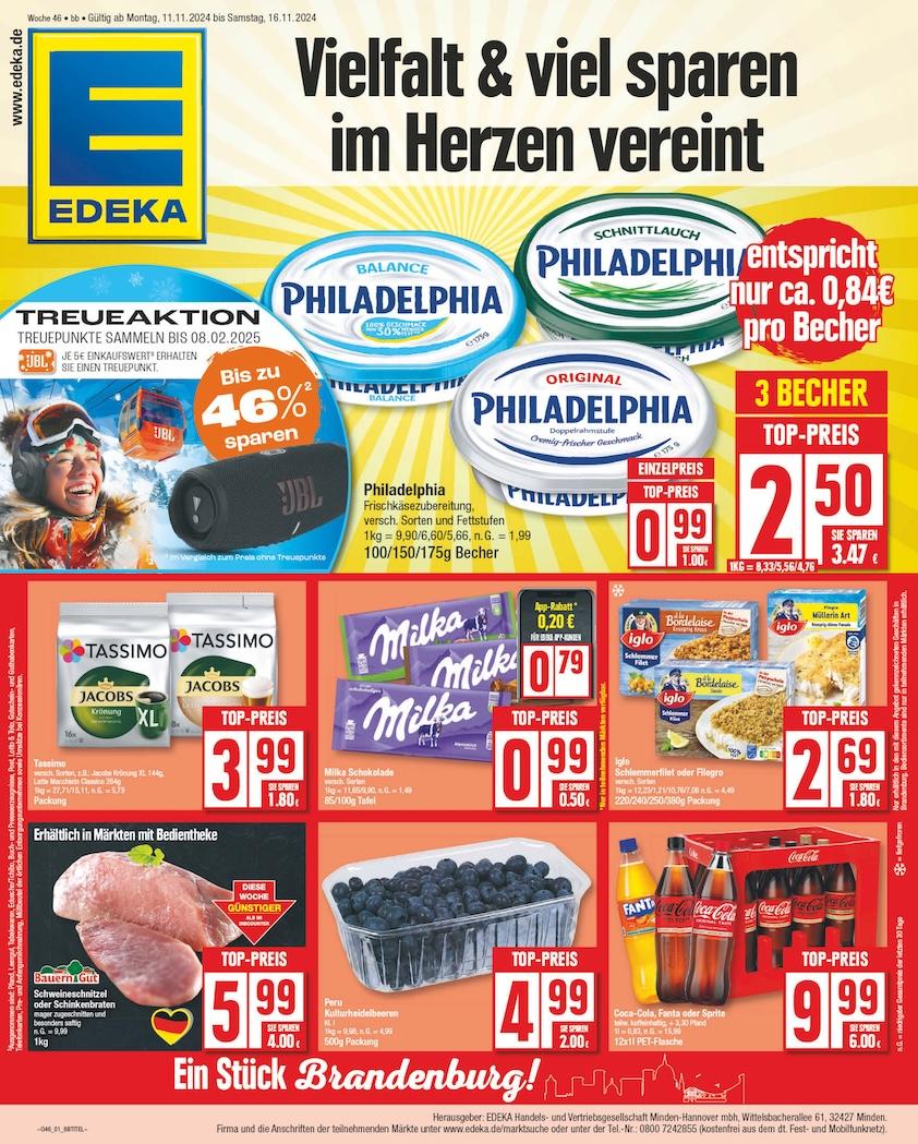 Edeka Prospekt ab Montag - Brandenburg Seite 1