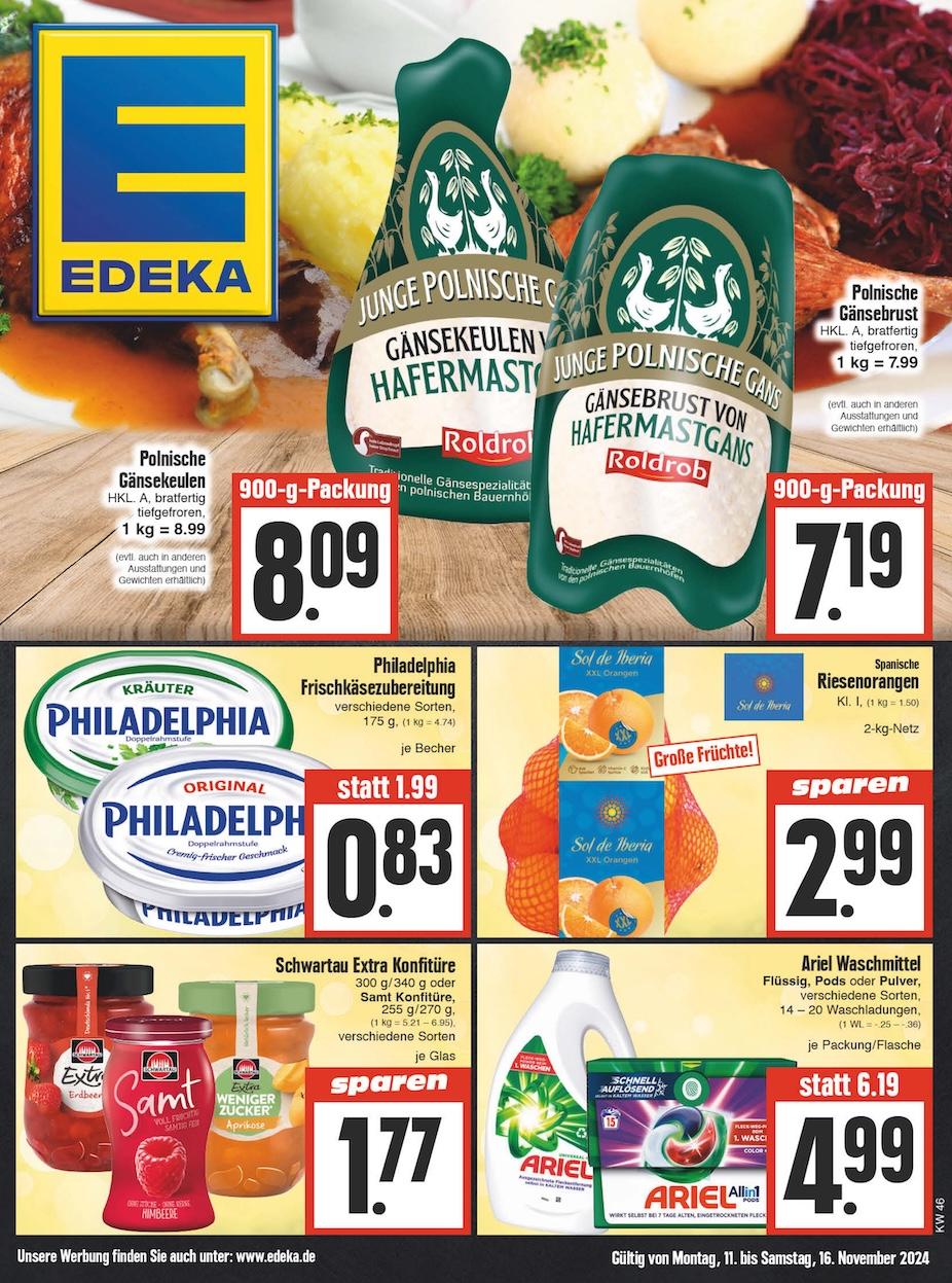 Edeka Prospekt ab Montag - Thüringen Seite 1