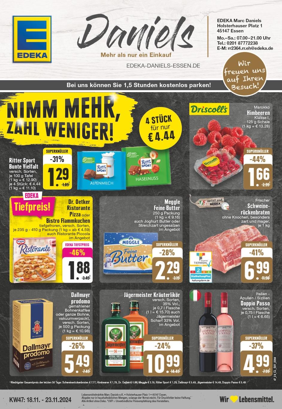 Edeka Prospekt ab Montag - Nordrhein - Westfalen Seite 1