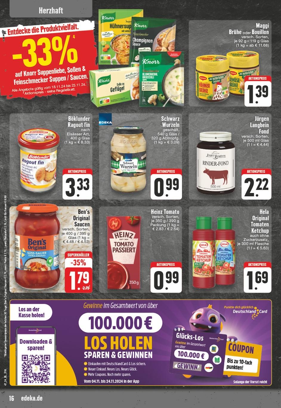 Edeka Prospekt ab Montag - Nordrhein - Westfalen Seite 16