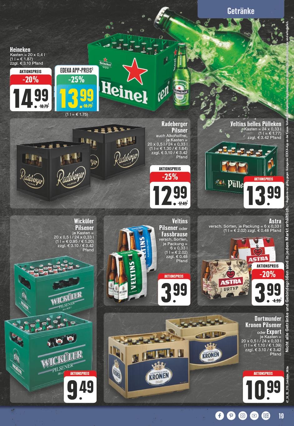 Edeka Prospekt ab Montag - Nordrhein - Westfalen Seite 19