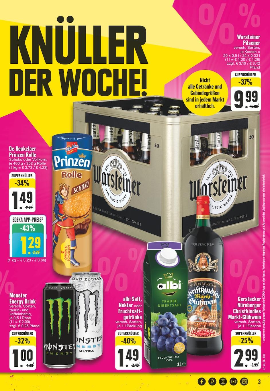 Edeka Prospekt ab Montag - Nordrhein - Westfalen Seite 3