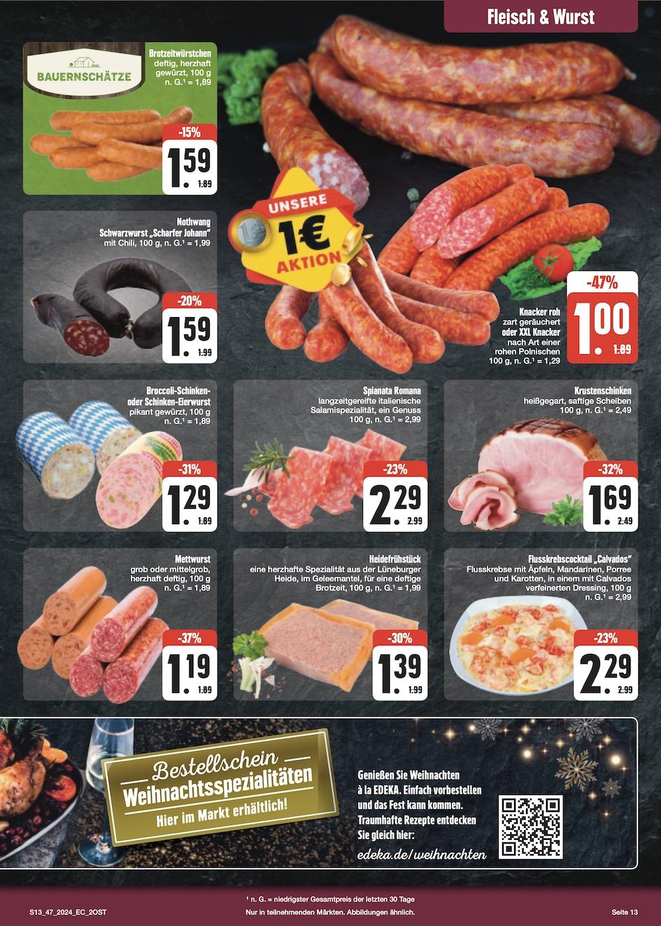 Edeka Prospekt ab Montag - Sachsen Seite 13
