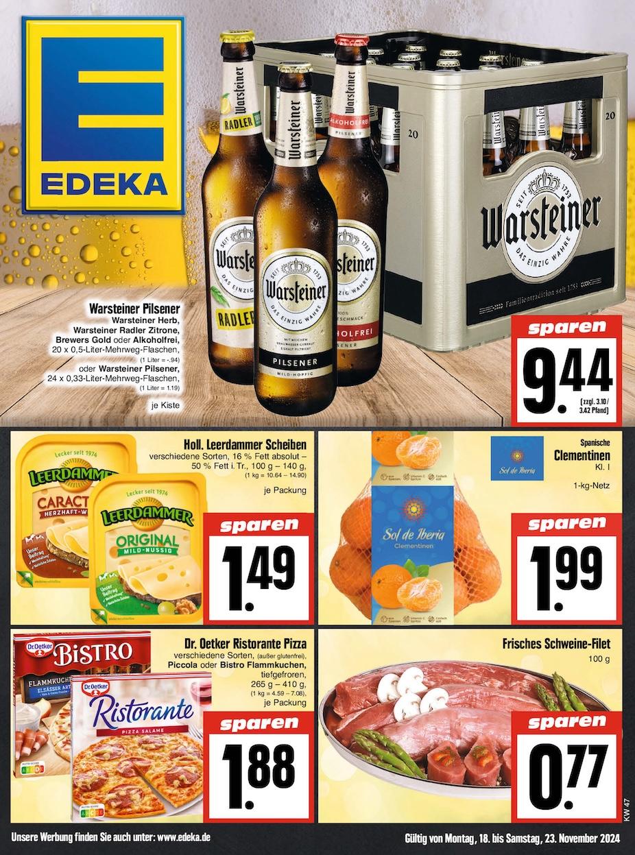 Edeka Prospekt ab Montag - Thüringen Seite 1
