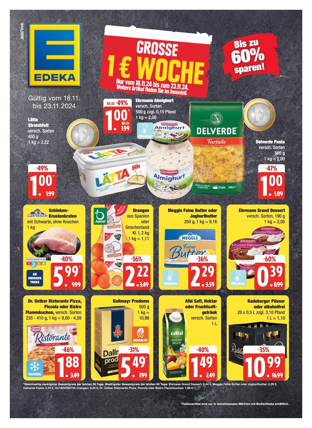 Edeka Prospekt ab Montag - Schleswig - Holstein Seite 1