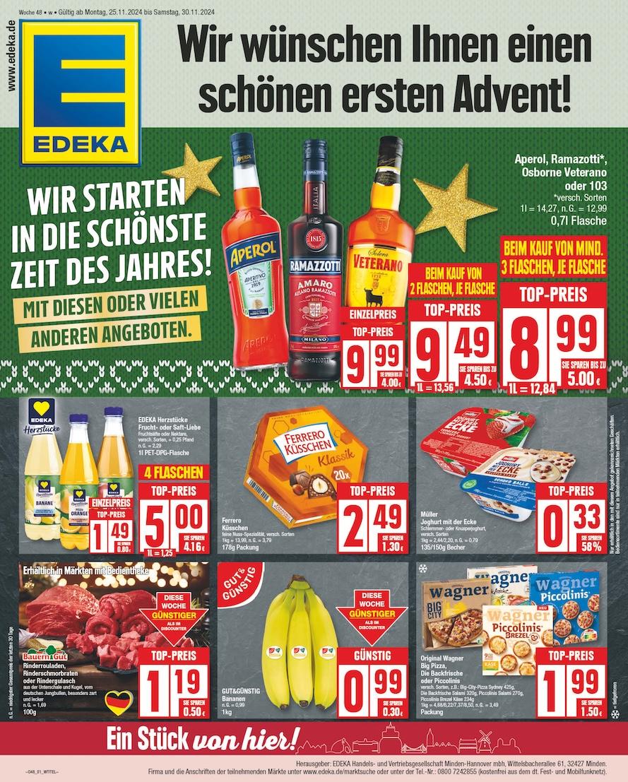 Edeka Prospekt ab Montag - Niedersachsen Seite 1