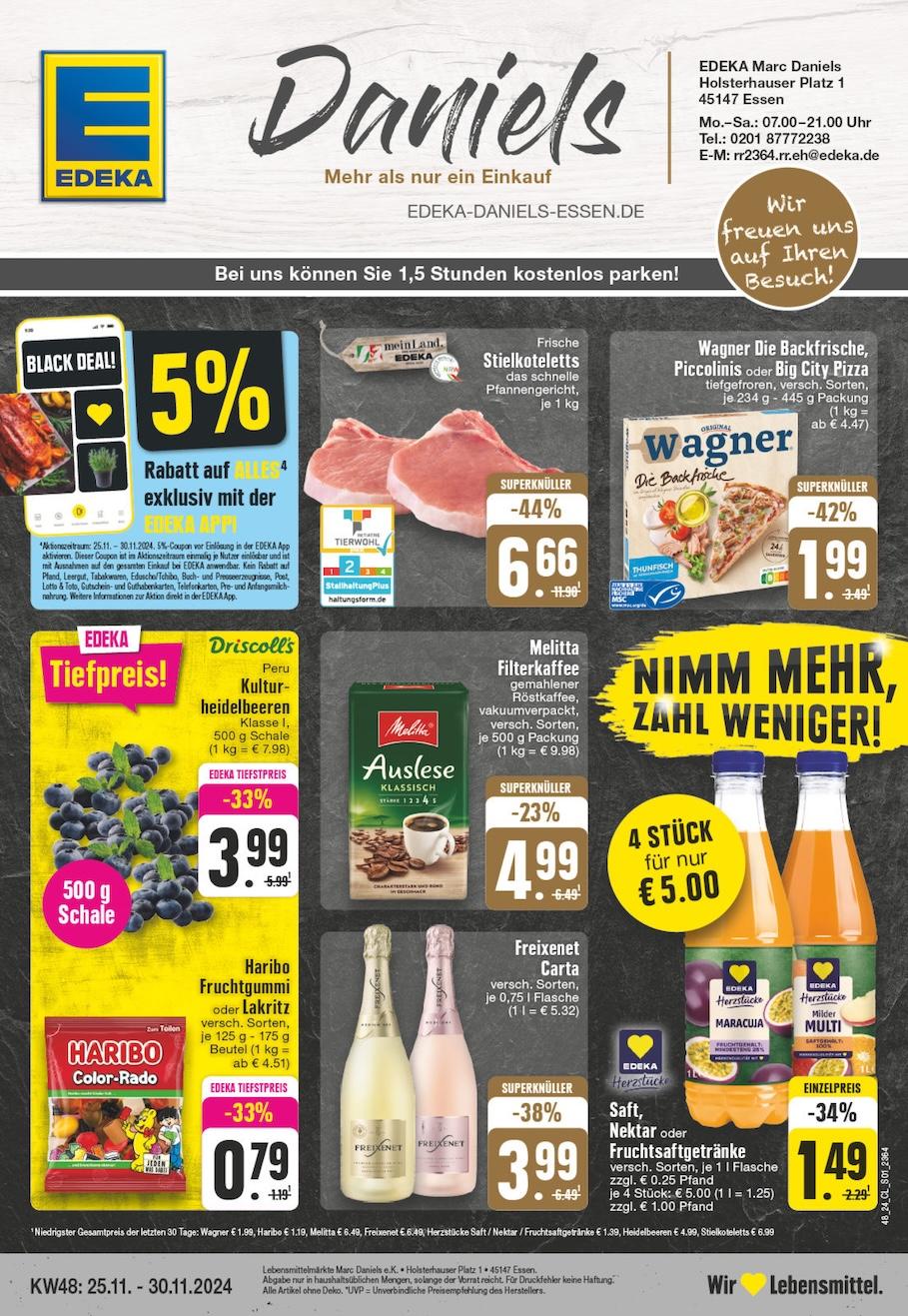 Edeka Prospekt ab Montag - Nordrhein - Westfalen Seite 1