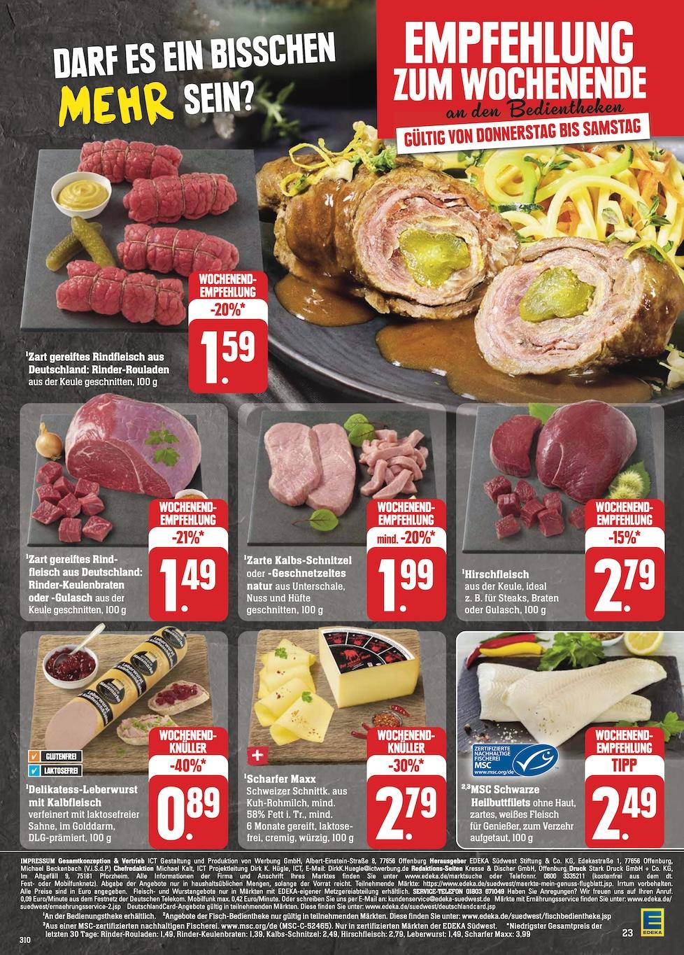 Edeka Prospekt ab Montag - Baden - Württemberg Seite 31