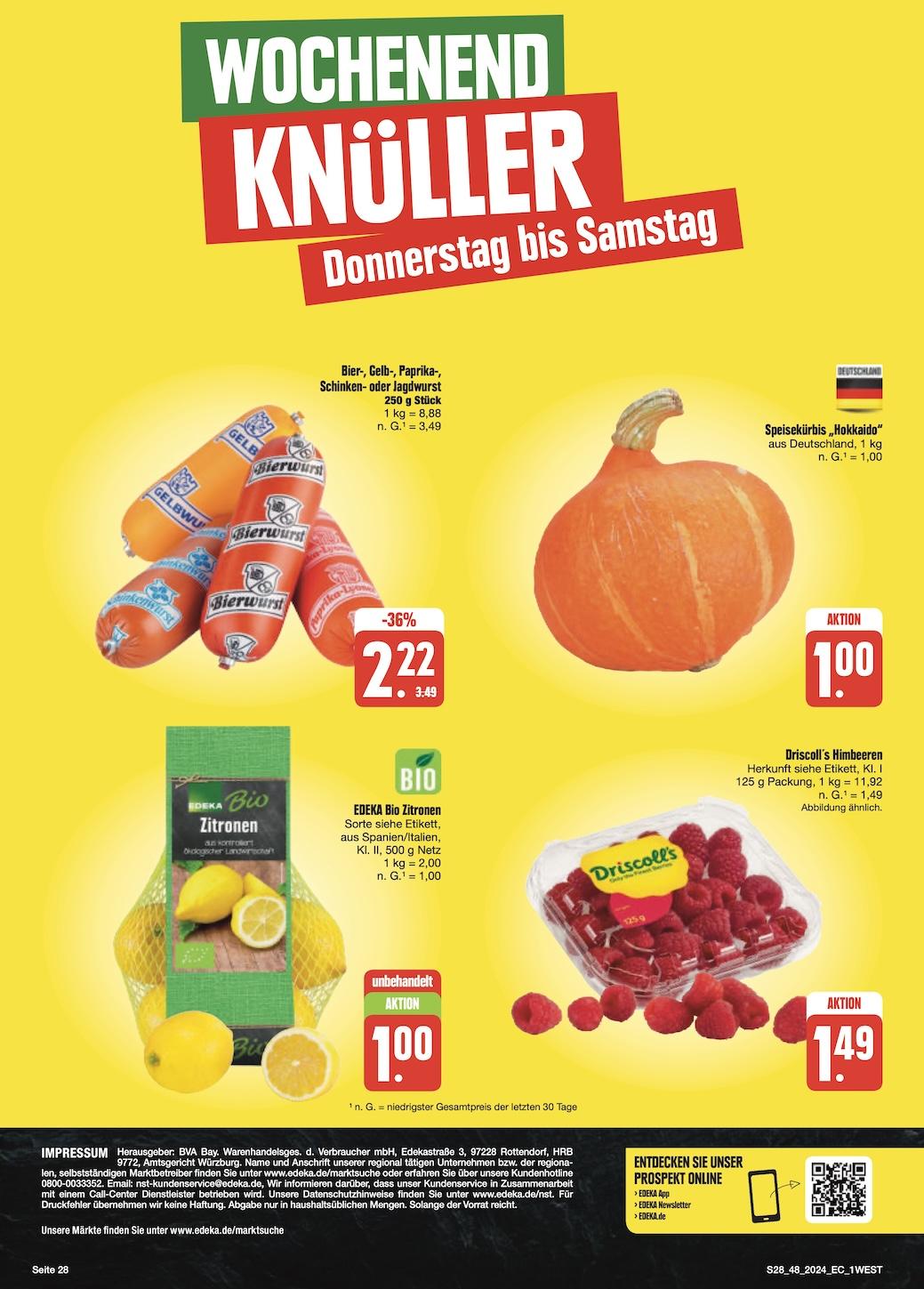 Edeka Prospekt ab Montag - Bayern Nord Seite 28