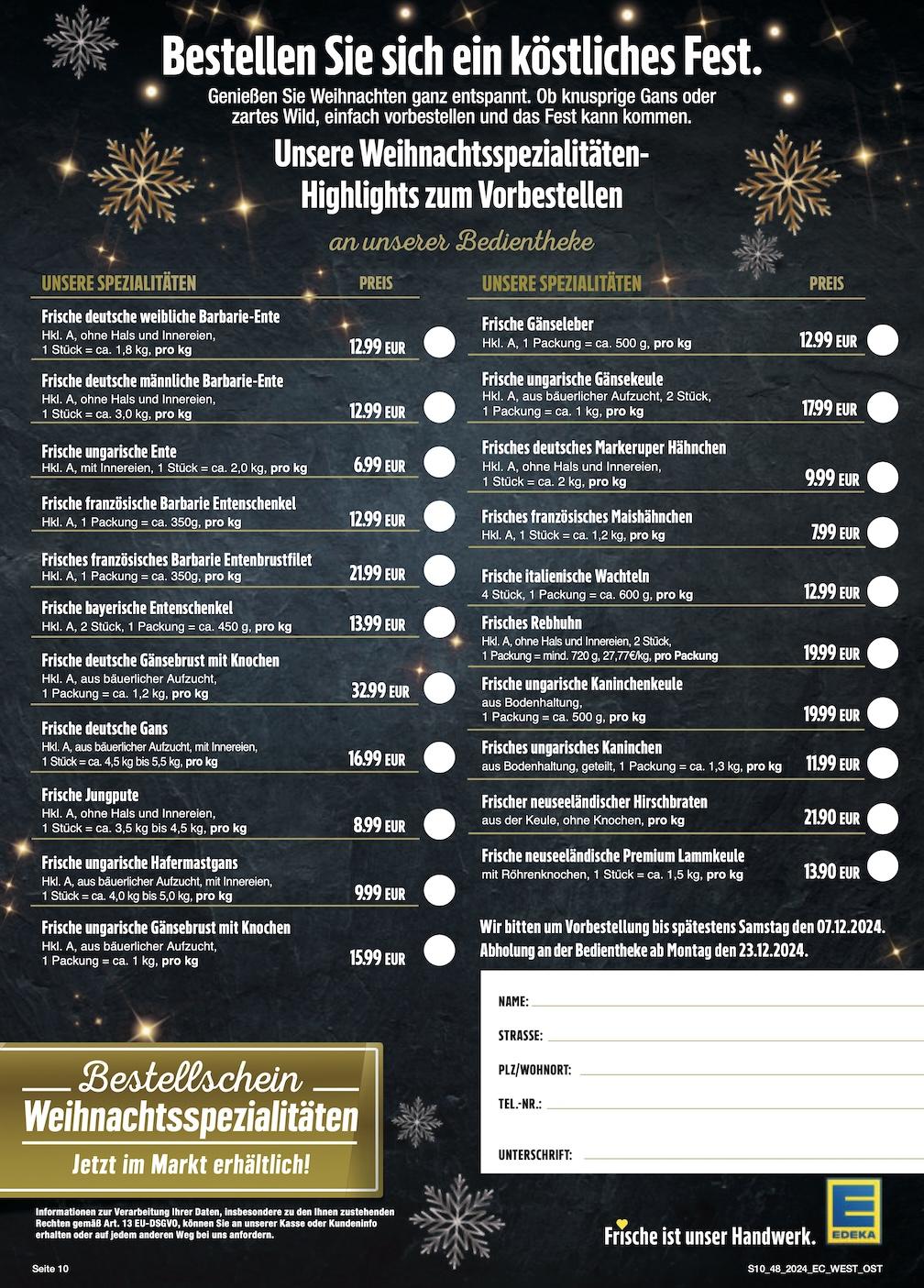 Edeka Prospekt ab Montag - Sachsen Seite 10