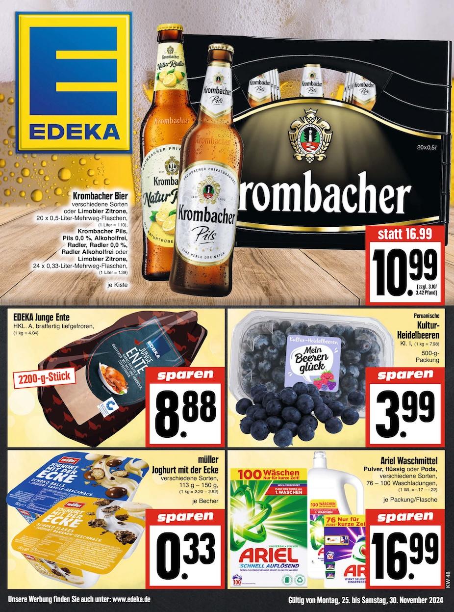 Edeka Prospekt ab Montag - Thüringen Seite 1