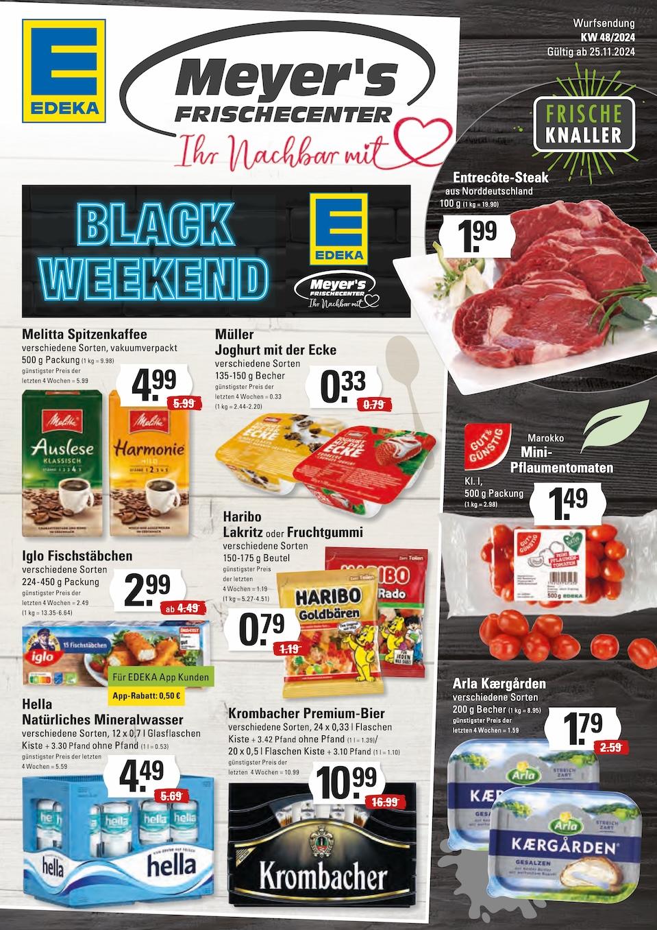 Edeka Prospekt ab Montag - Hamburg Seite 1