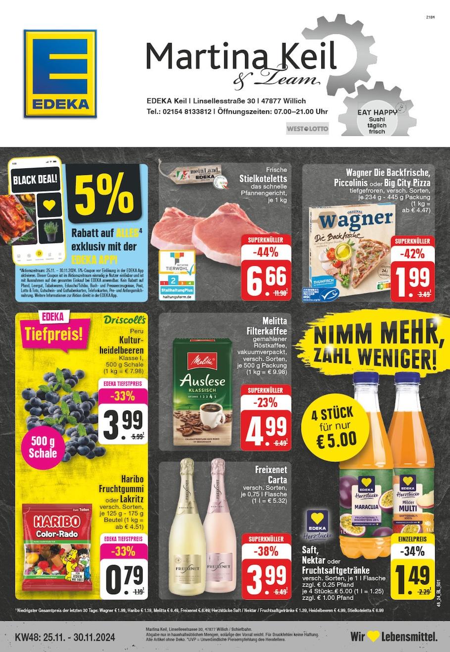 Edeka Prospekt ab Montag - Schleswig - Holstein Seite 1