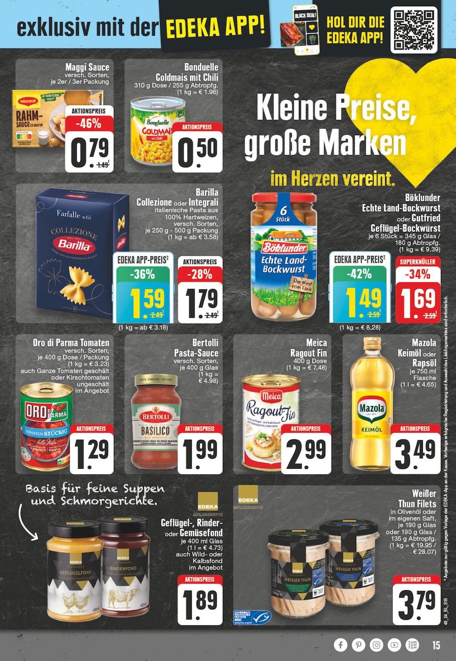 Edeka Prospekt ab Montag - Schleswig - Holstein Seite 15
