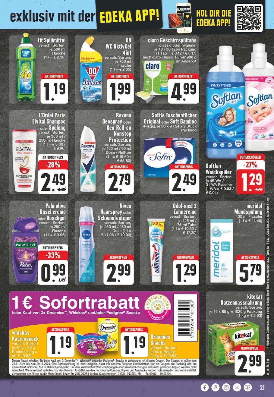 Edeka Prospekt ab Montag - Schleswig - Holstein Seite 21