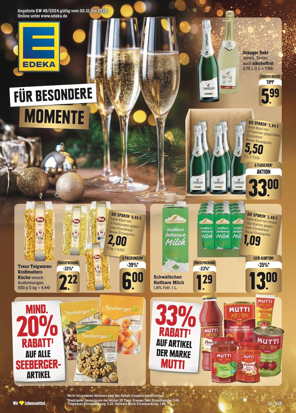 Edeka Prospekt ab Montag - Rheinland - Pfalz Seite 1