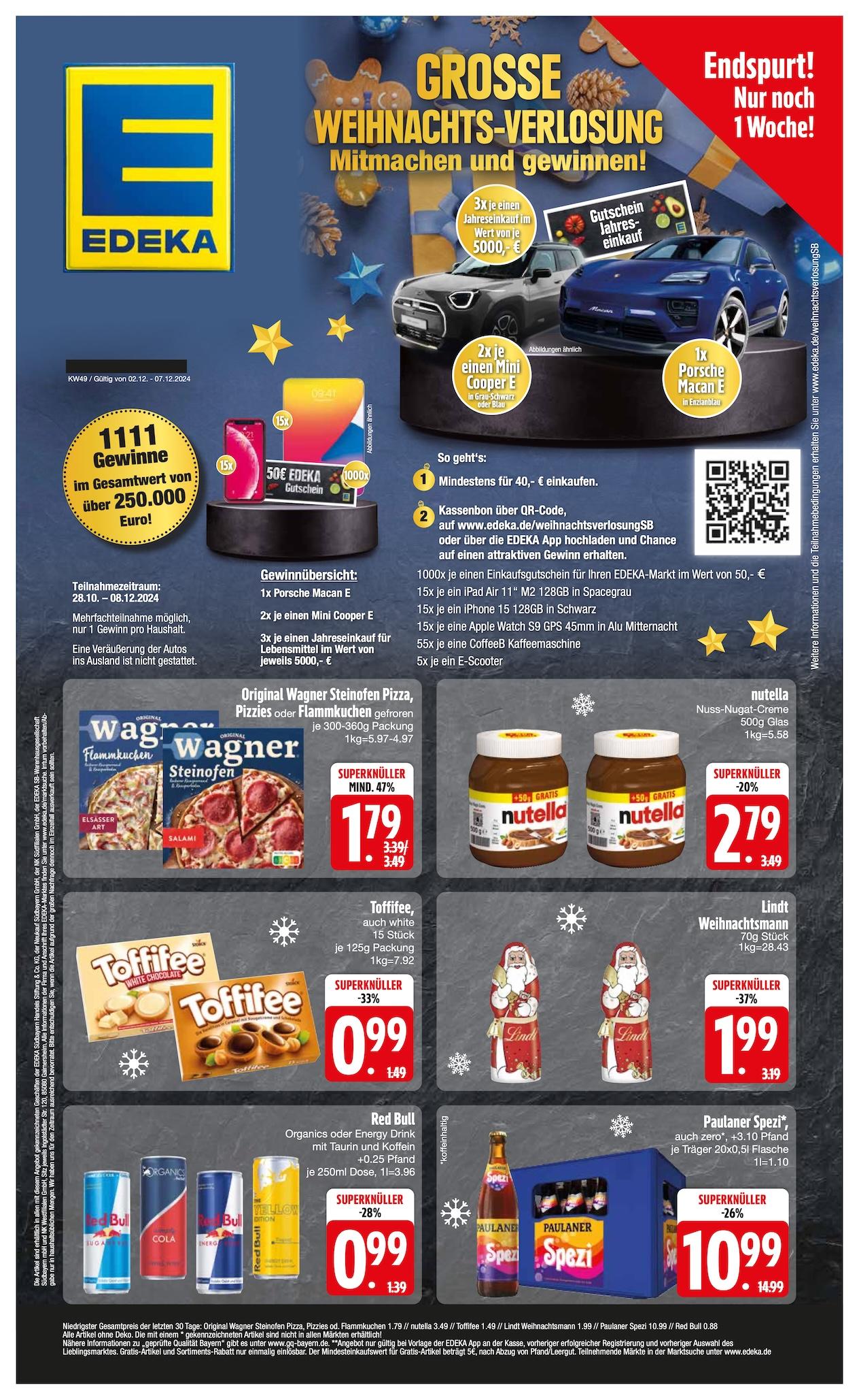 Edeka Prospekt ab Montag - Bayern Süd Seite 1