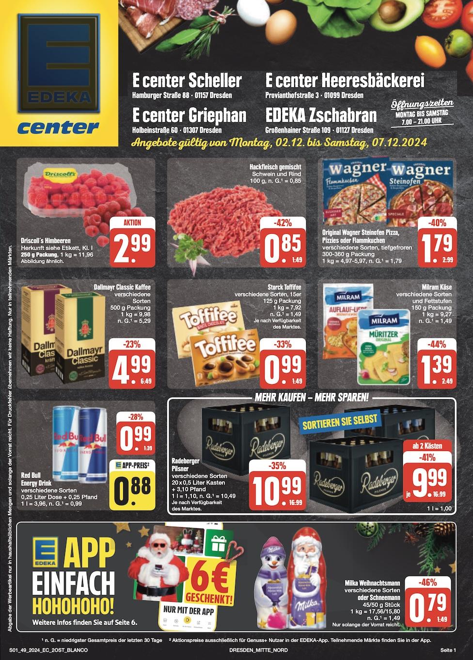 Edeka Prospekt ab Montag - Sachsen Seite 1