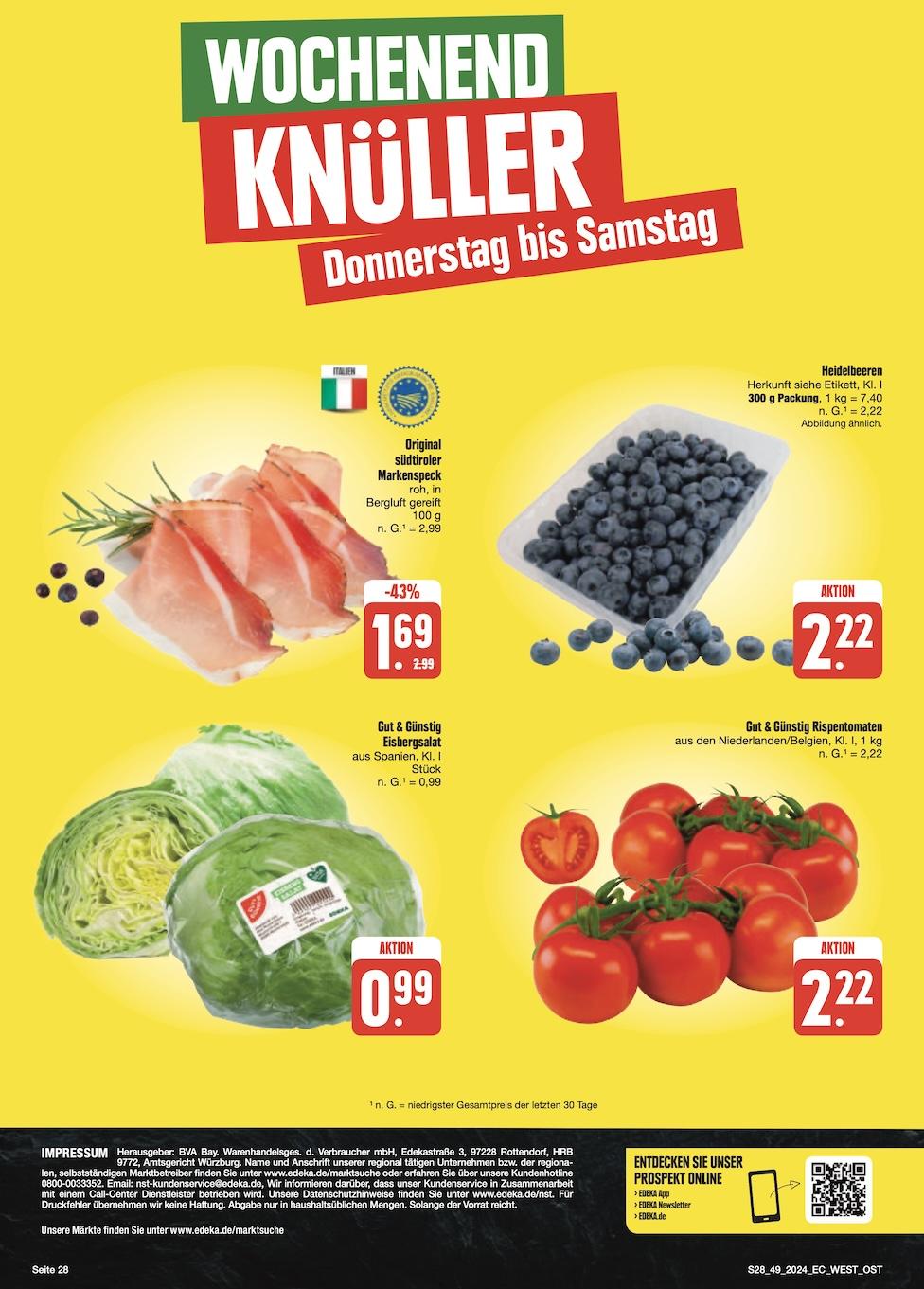 Edeka Prospekt ab Montag - Sachsen Seite 28