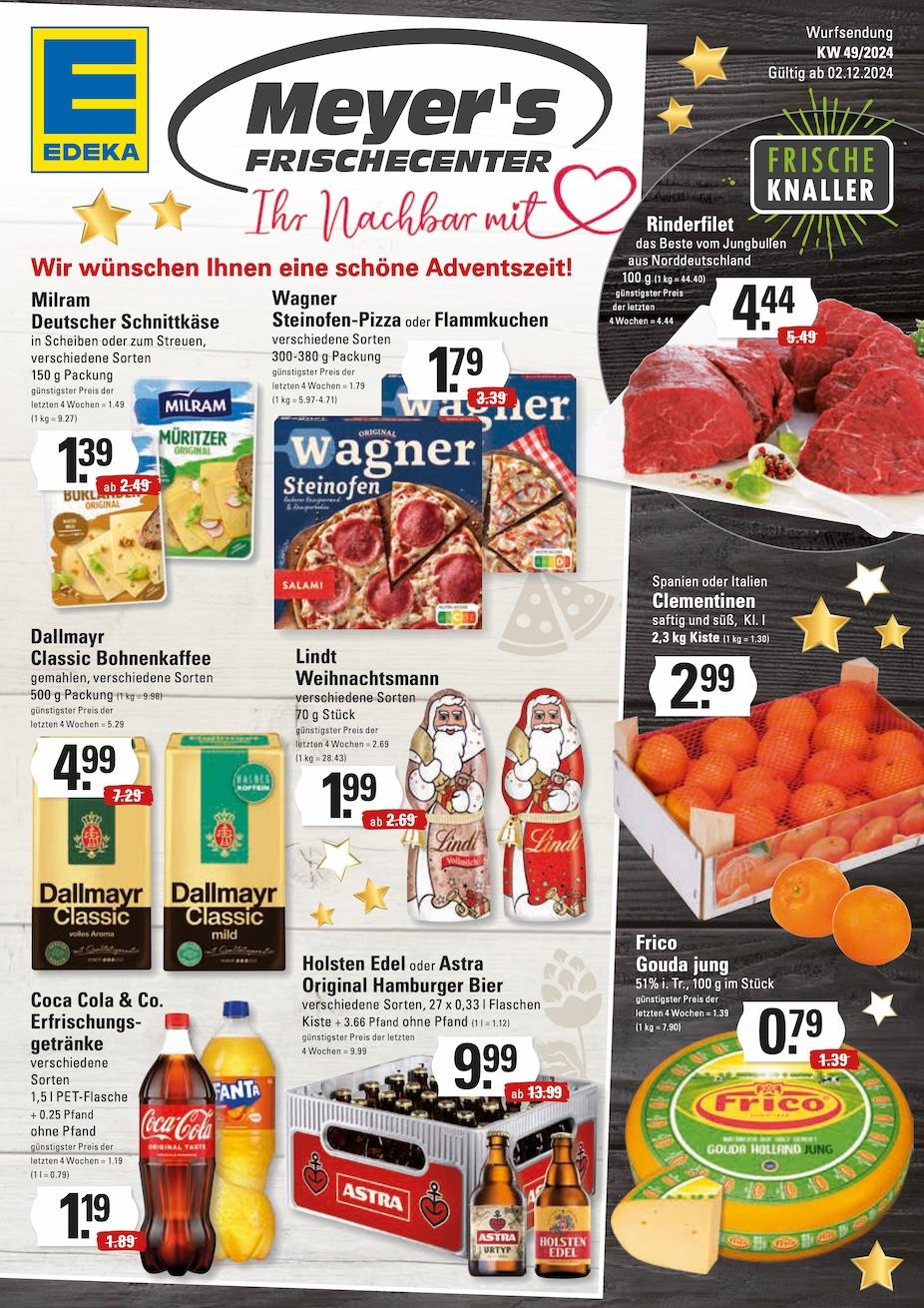 Edeka Prospekt ab Montag - Hamburg Seite 1