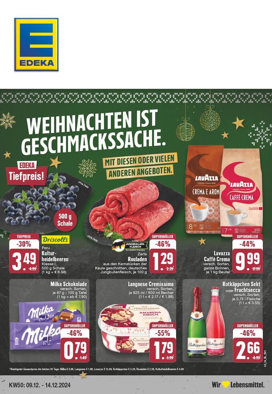Edeka Prospekt ab Montag - Nordrhein - Westfalen Seite 1