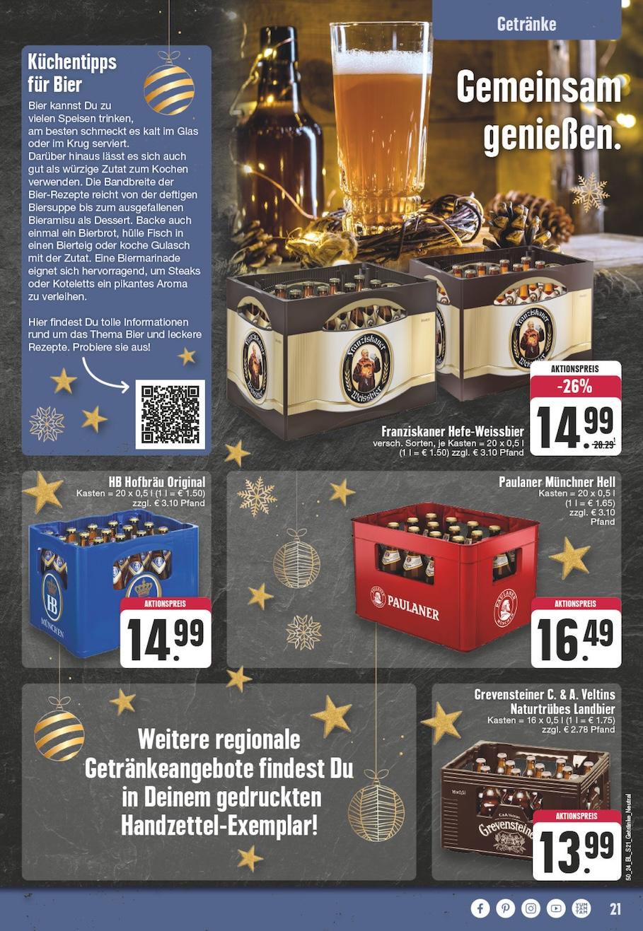 Edeka Prospekt ab Montag - Nordrhein - Westfalen Seite 21