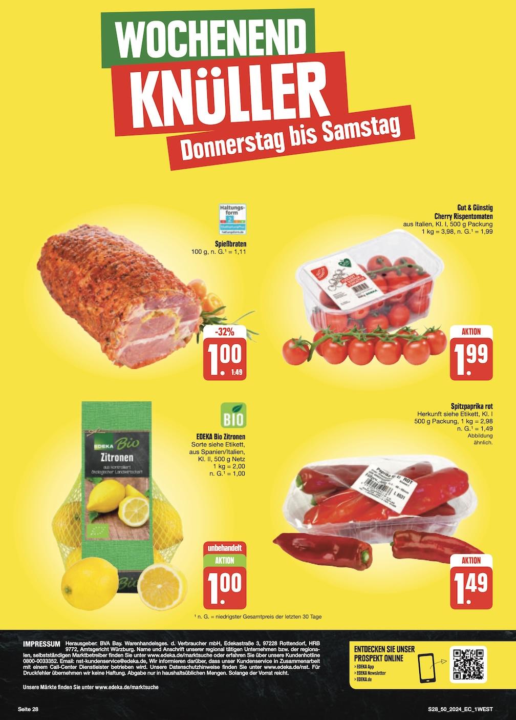 Edeka Prospekt ab Montag - Bayern Nord Seite 28