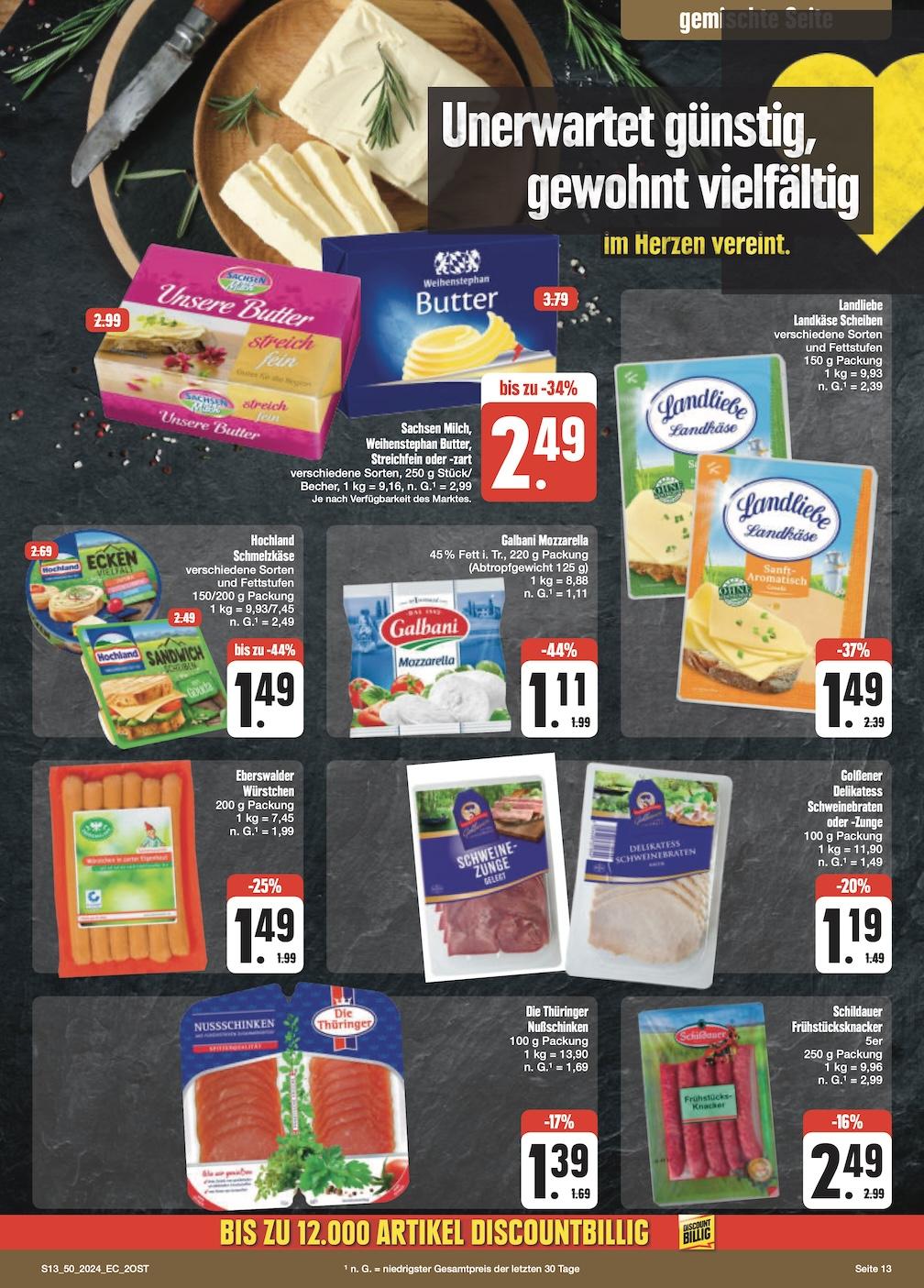 Edeka Prospekt ab Montag - Sachsen Seite 13