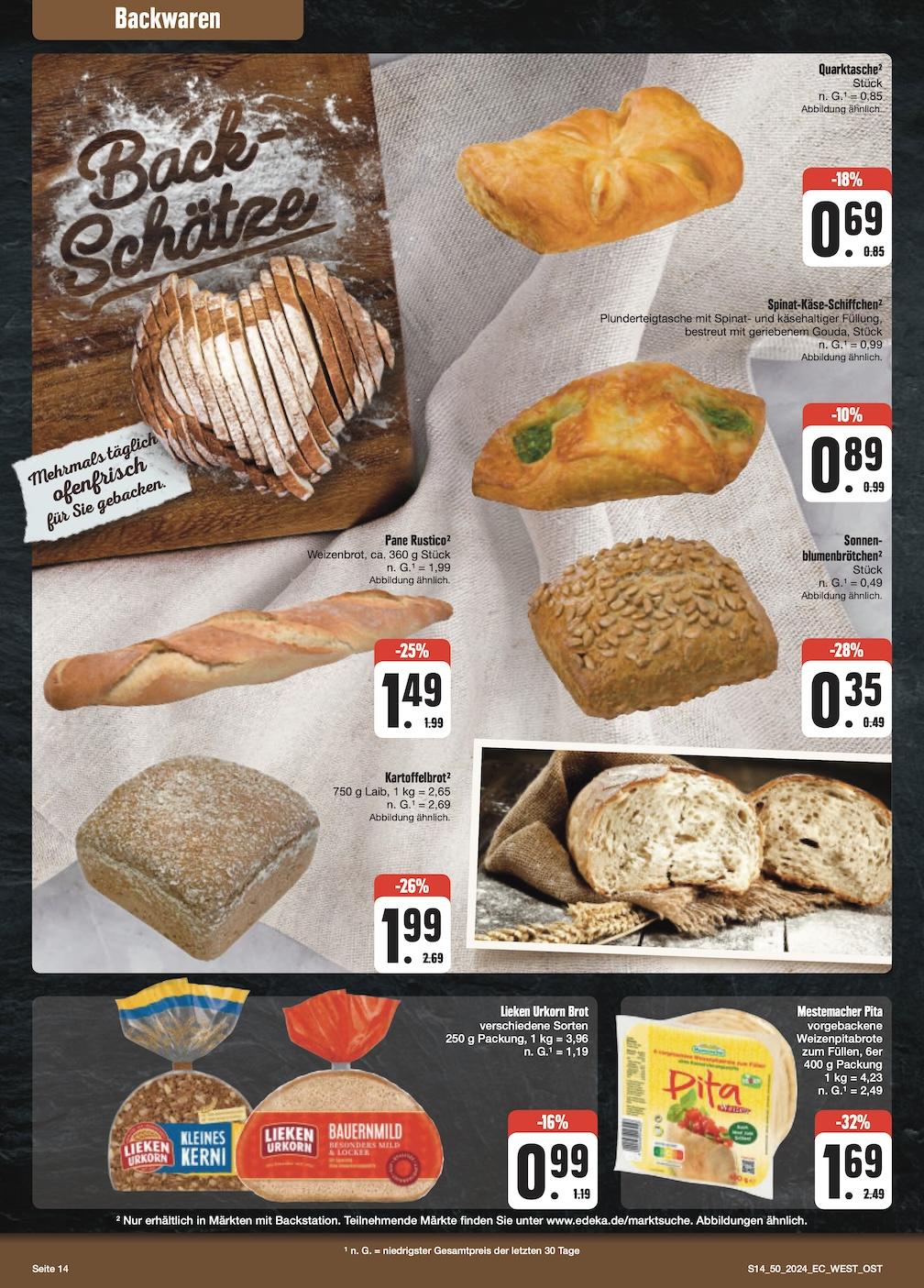 Edeka Prospekt ab Montag - Sachsen Seite 14