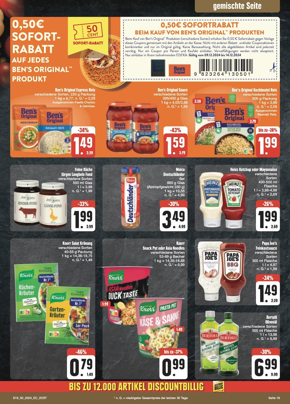 Edeka Prospekt ab Montag - Sachsen Seite 19