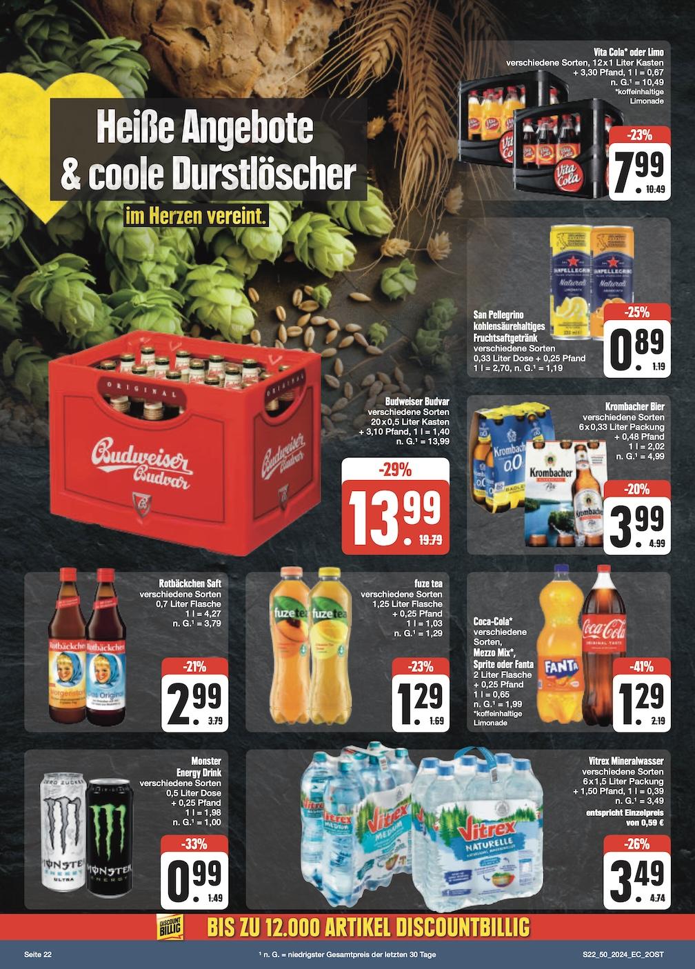Edeka Prospekt ab Montag - Sachsen Seite 22