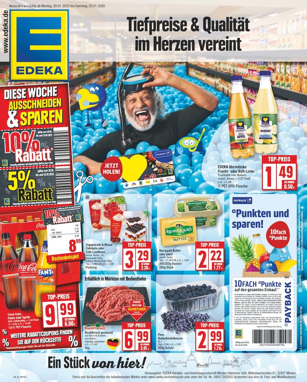 Edeka Prospekt ab Montag - Niedersachsen Seite 1