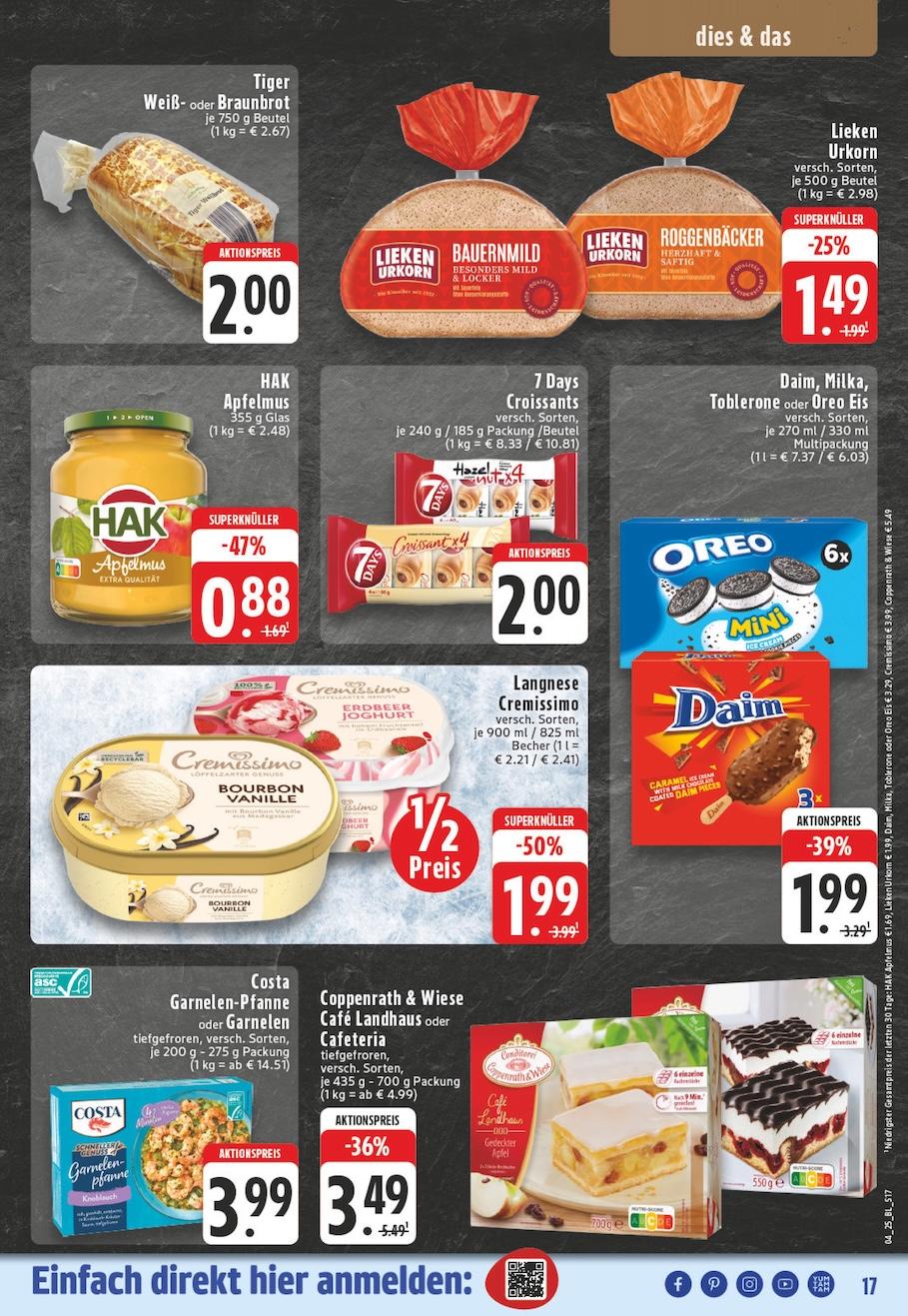 Edeka Prospekt ab Montag - Nordrhein - Westfalen Seite 17